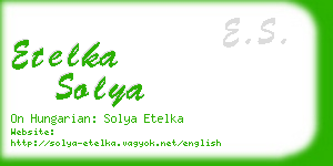 etelka solya business card